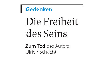 GuH Nachruf Ulrich Schacht